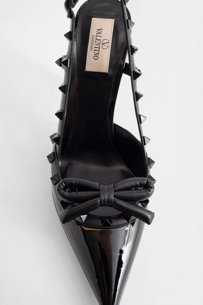 valentino rockstud bow slingback pumps VALENTINO Rockstud Bow Slingback Pumps