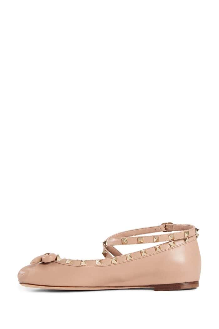 VALENTINO Rockstud Nappa Ballerinas