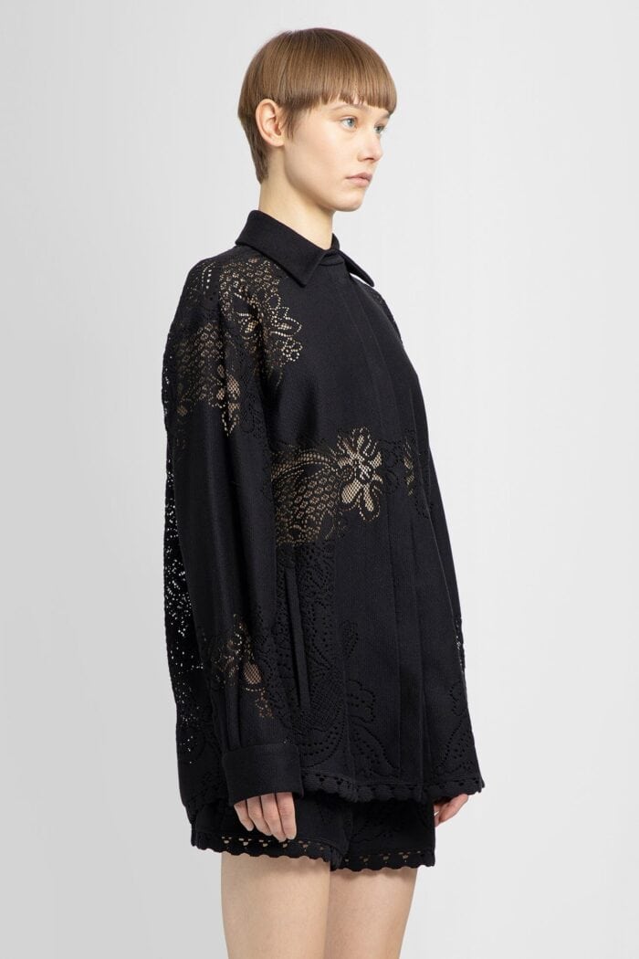 valentino sangallo cotton blouson VALENTINO Sangallo Cotton Blouson