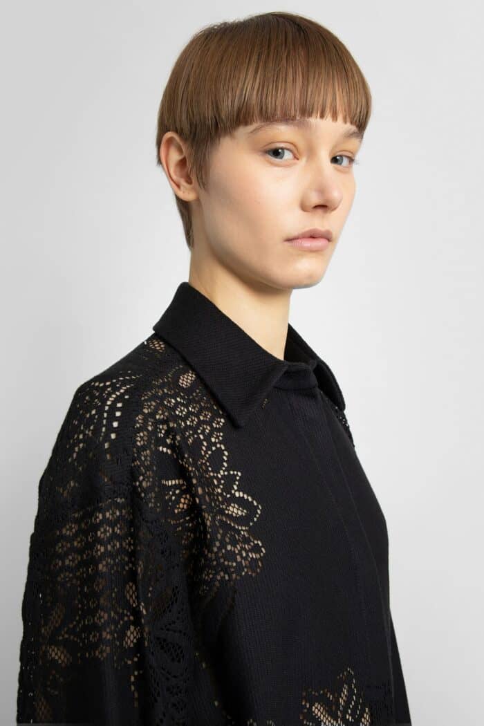 valentino sangallo cotton blouson VALENTINO Sangallo Cotton Blouson