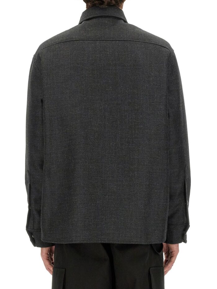Valentino SHIRT JACKET WITH V DETAIL