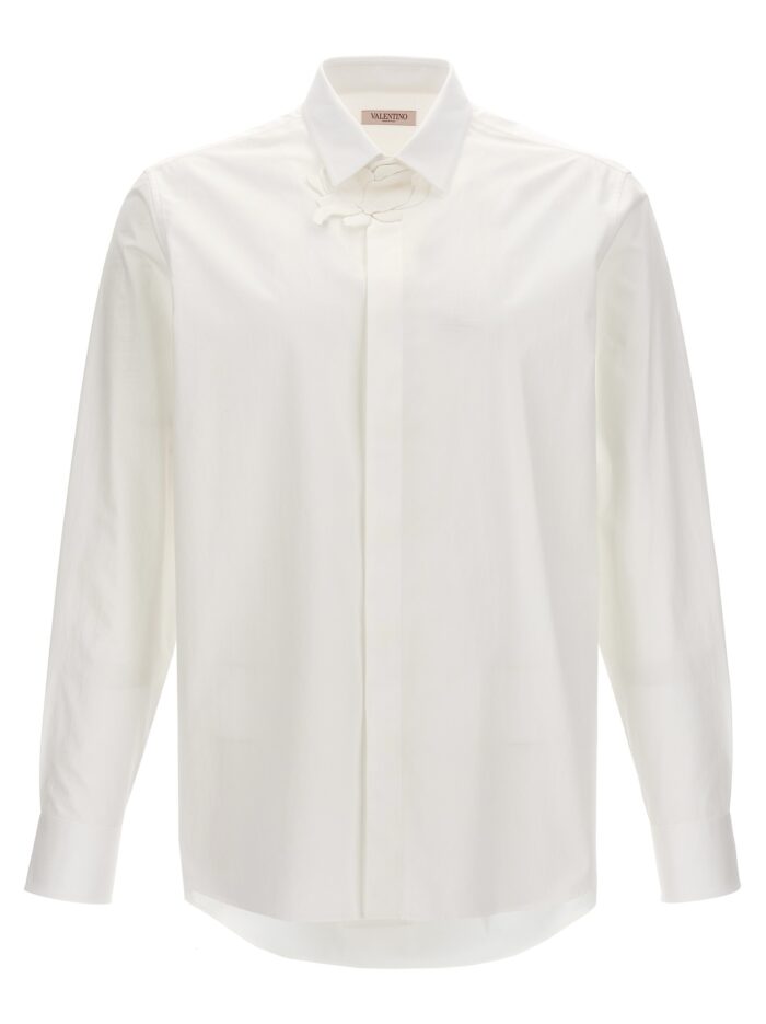 valentino garavani valentino shirt with flower patch Valentino Garavani Valentino Shirt With Flower Patch