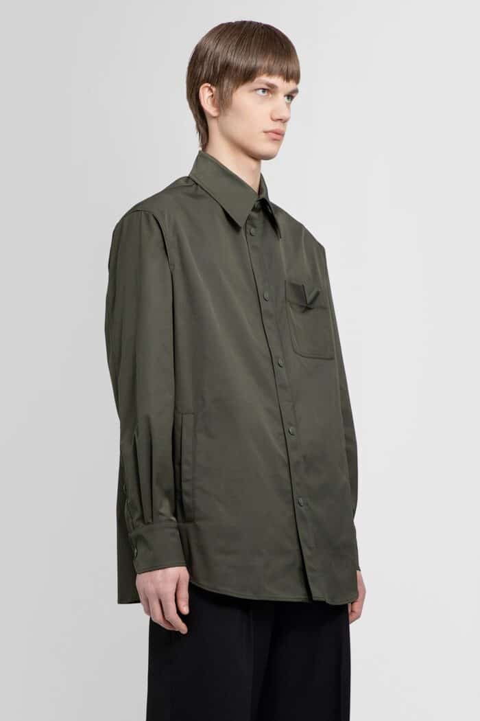 valentino signature v pocket overshirt in nylon VALENTINO Signature V Pocket Overshirt In Nylon