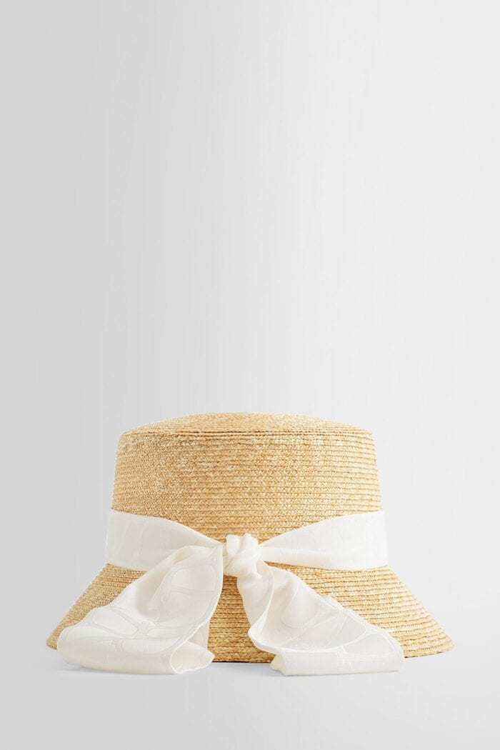 VALENTINO Straw Bucket Hat