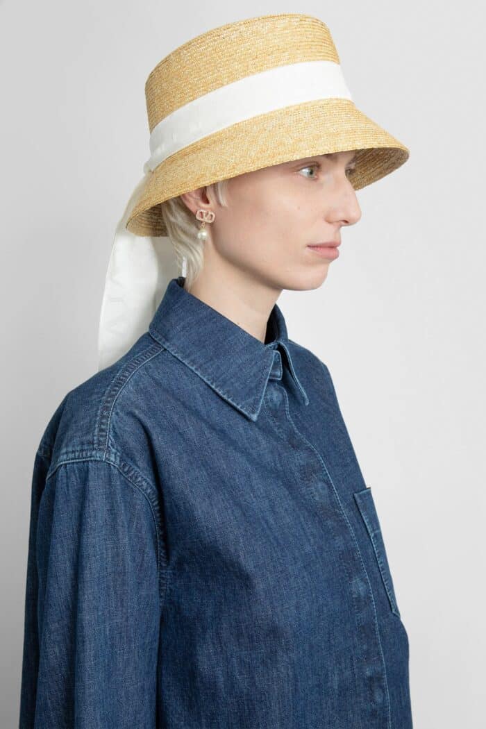 VALENTINO Straw Bucket Hat