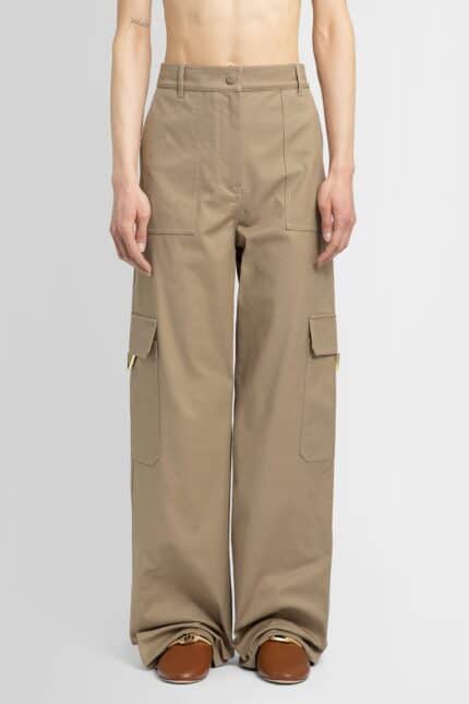 VALENTINO Stretch Cotton Canvas Cargo Pants