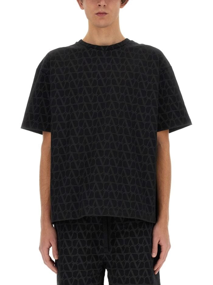 Valentino T-SHIRT WITH "TOILE ICONOGRAPHE" PRINT