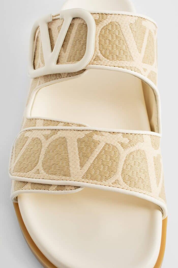 VALENTINO Toile Iconographe Vlogo Slides