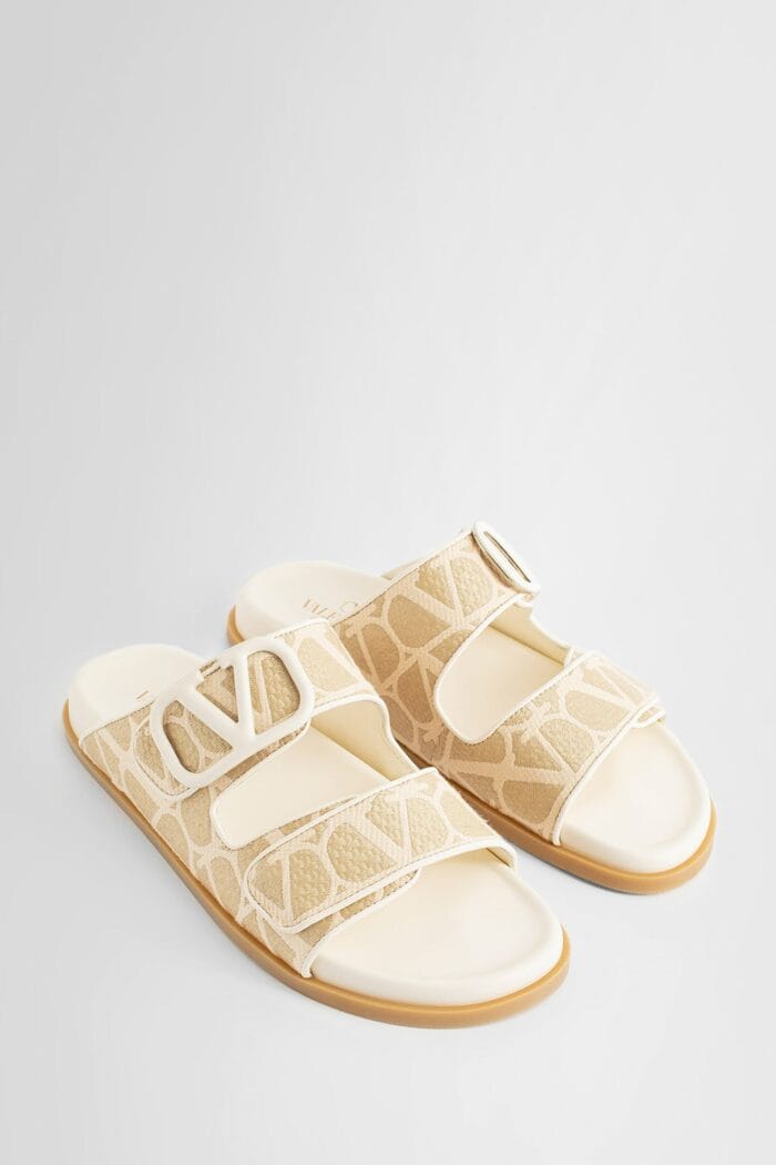 VALENTINO Toile Iconographe Vlogo Slides