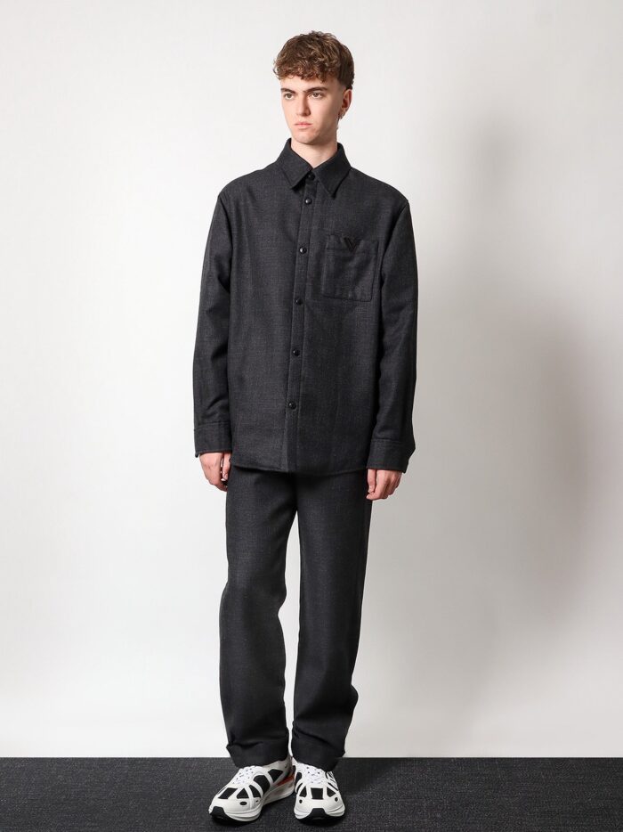 Valentino Virgin Wool Jacket With Metal V-detail