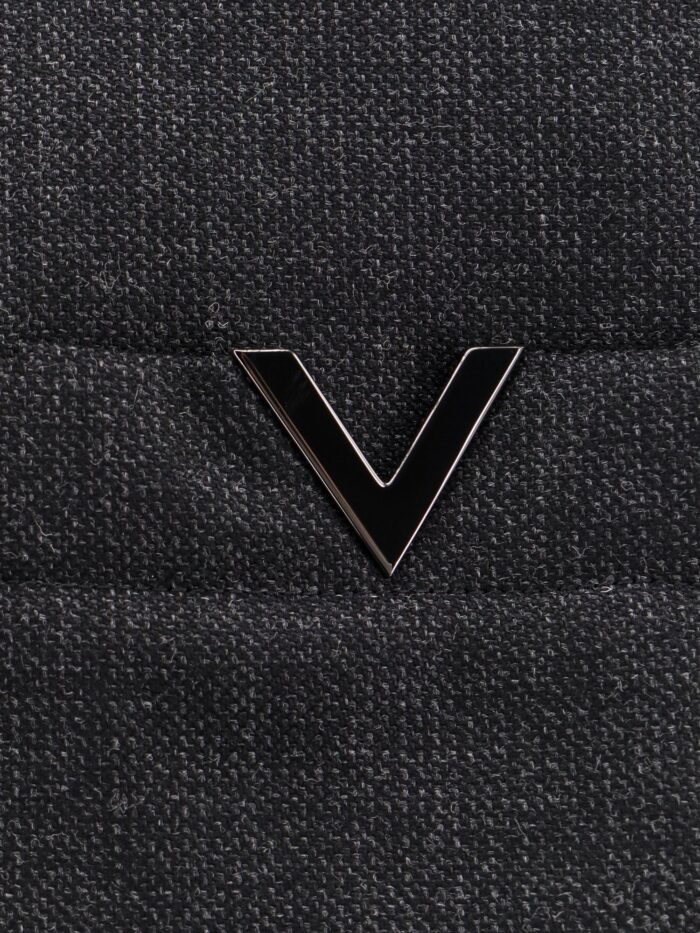 Valentino Virgin Wool Jacket With Metal V-detail