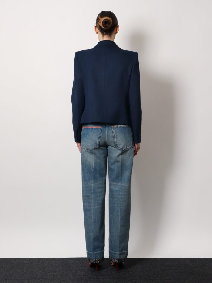 Valentino Viscose Blazer With Bow In Double Duchesse
