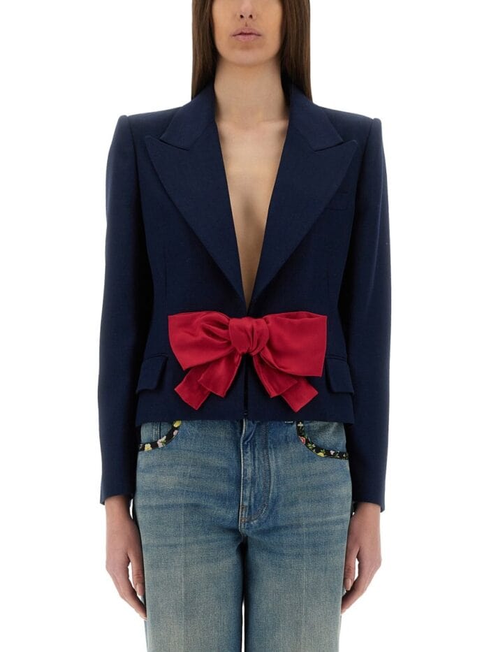 Valentino VISCOSE JACKET WITH BOW