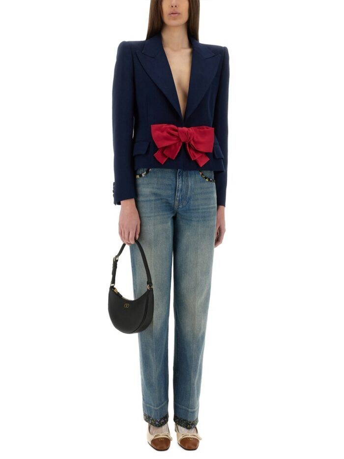 Valentino VISCOSE JACKET WITH BOW
