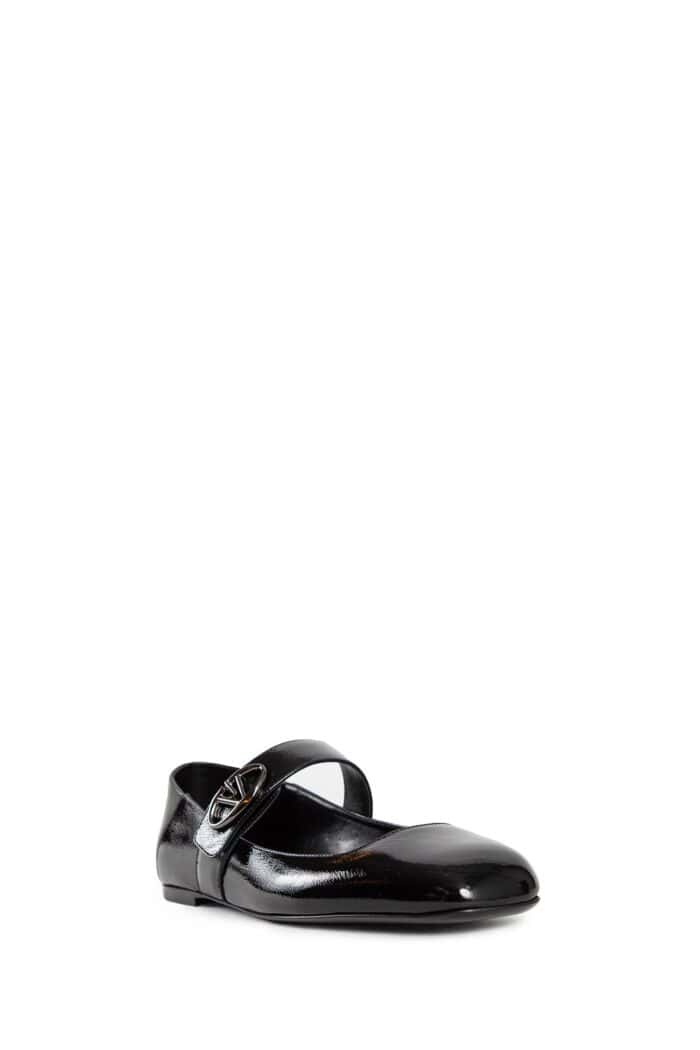 VALENTINO Vlogo Locker Mary Jane Ballerinas