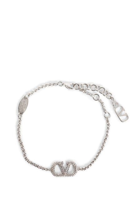 VALENTINO Vlogo Signature Crystals Bracelet