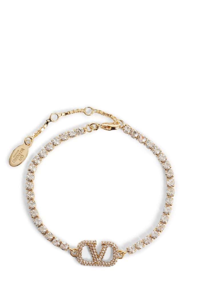 VALENTINO Vlogo Signature Swarovski Crystals Bracelet