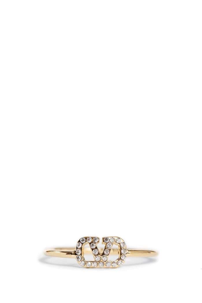 valentino vlogo signature swarovsky ring VALENTINO Vlogo Signature Swarovsky Ring