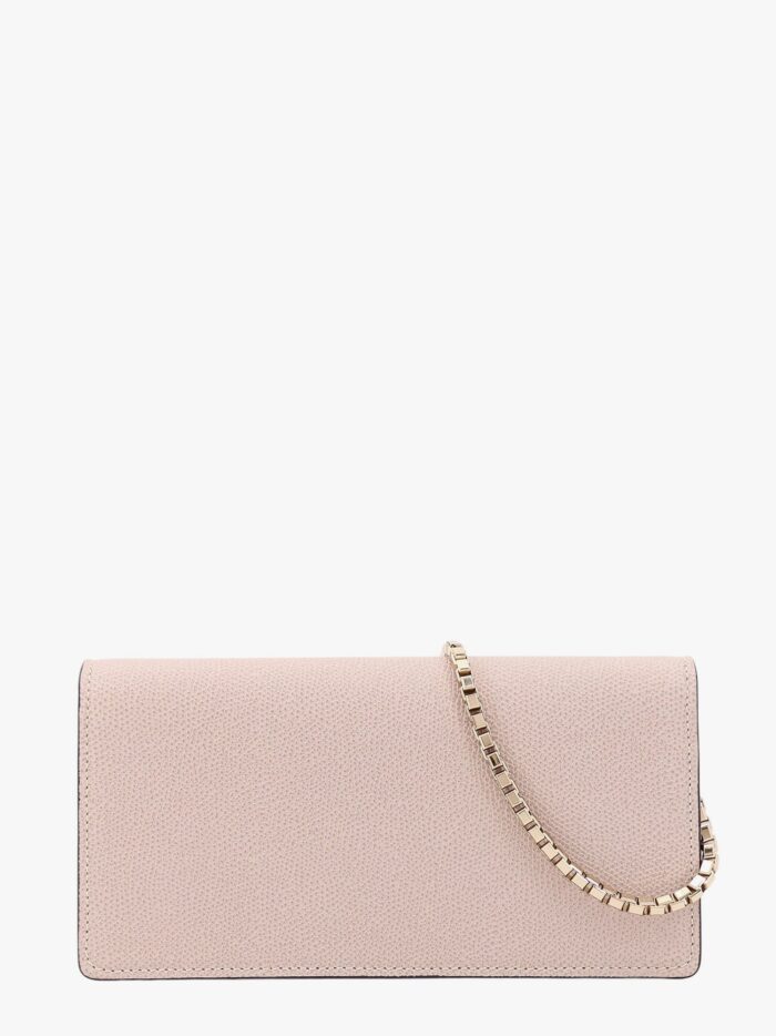 VALEXTRA Leather Clutch With Metal Detail