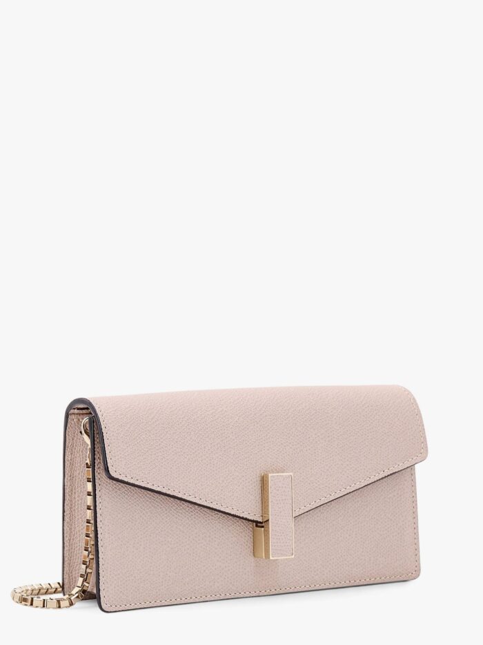 VALEXTRA Leather Clutch With Metal Detail