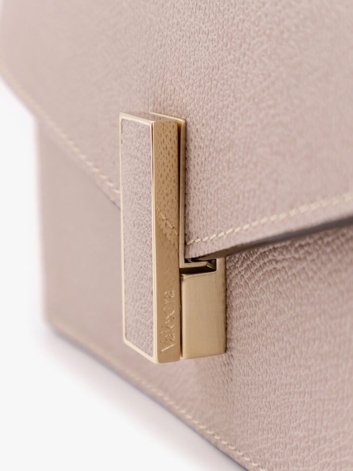 VALEXTRA Leather Clutch With Metal Detail
