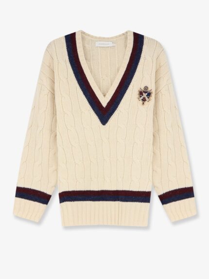 ZIMMERMANN Valiant Cable Knit Wool Sweater