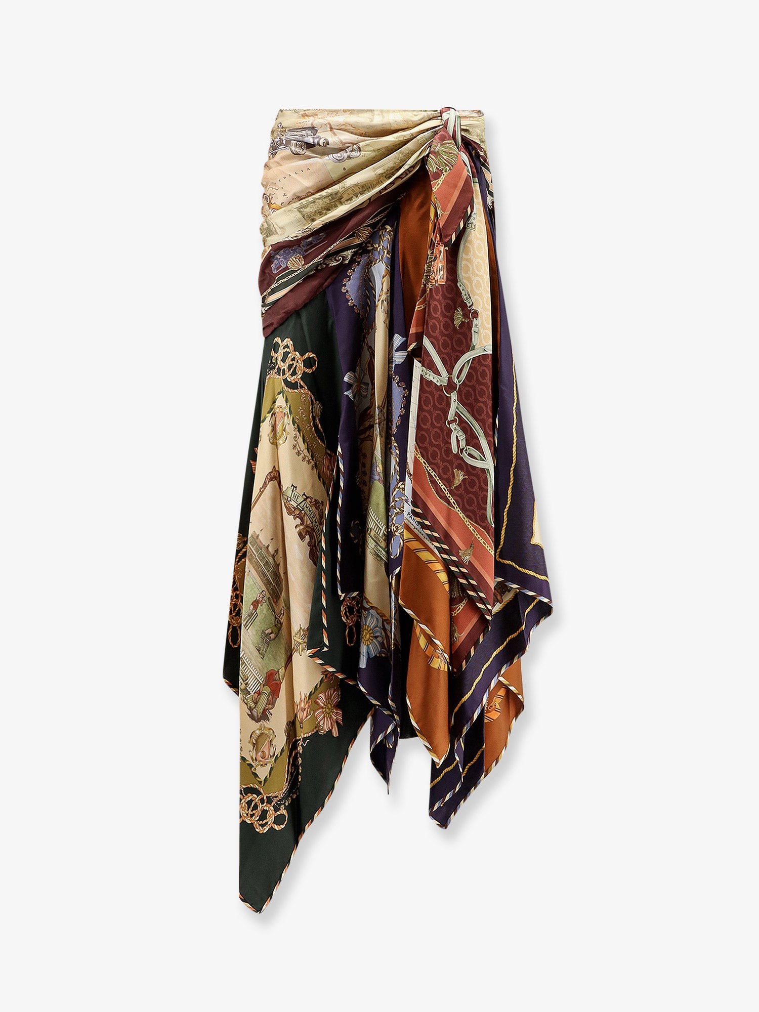 ZIMMERMANN Valiant Draped Scarf Silk  Long Skirt