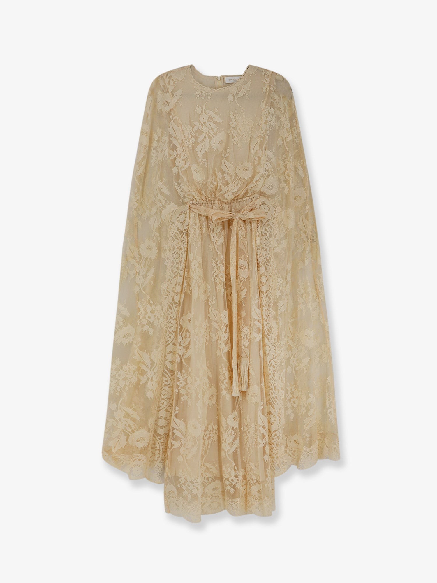 ZIMMERMANN Valiant Lace Caped Maxi Dress