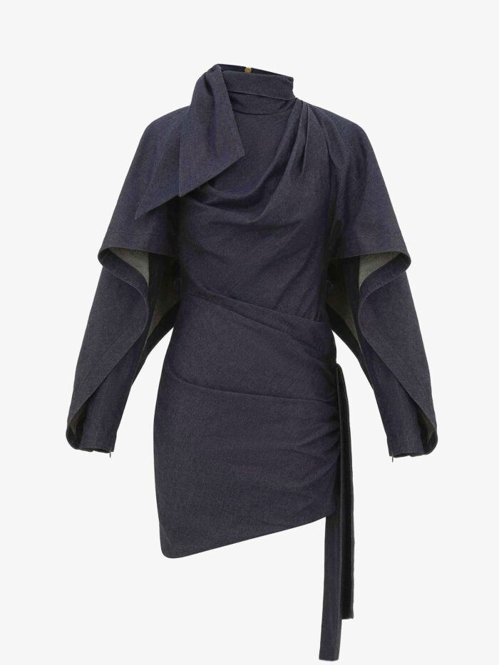zimmermann valiant short denim dress ZIMMERMANN Valiant Short Denim Dress