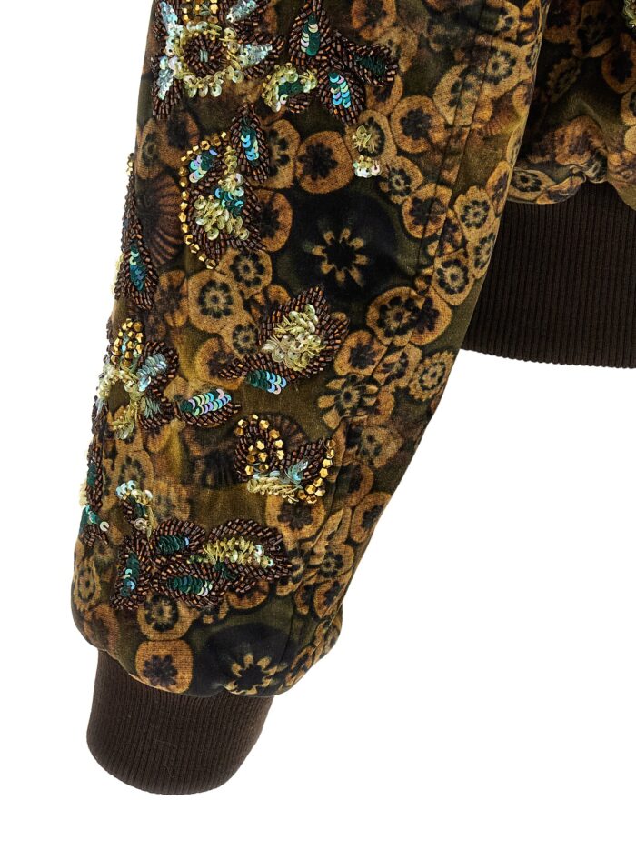 Dries Van Noten 'Valtor' Bomber Jacket With Embroideries And Beads