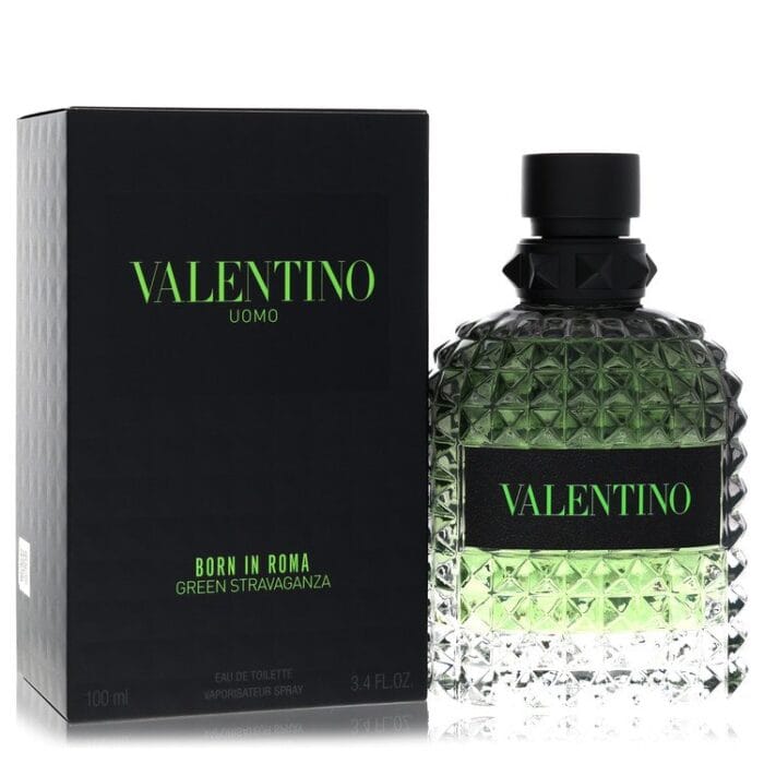 Valentino Uomo Born In Roma Green Stravaganza By Valentino - Eau De Toilette Spray 3.4 Oz - Image 1