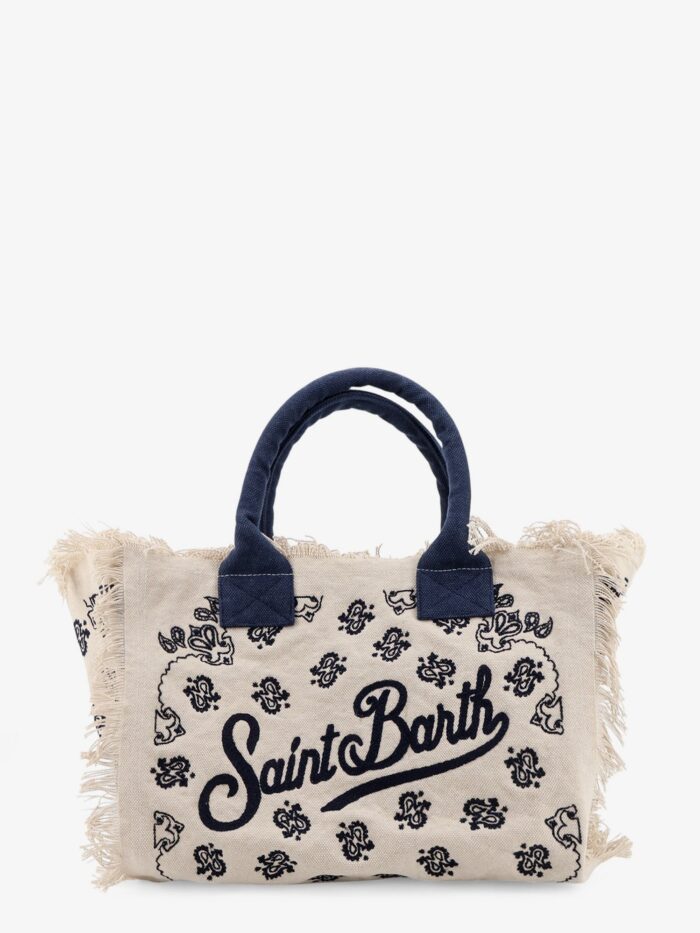 mc2 saint barth vanity cotton handbag with all over embroidery Mc2 Saint Barth Vanity Cotton Handbag With All-over Embroidery