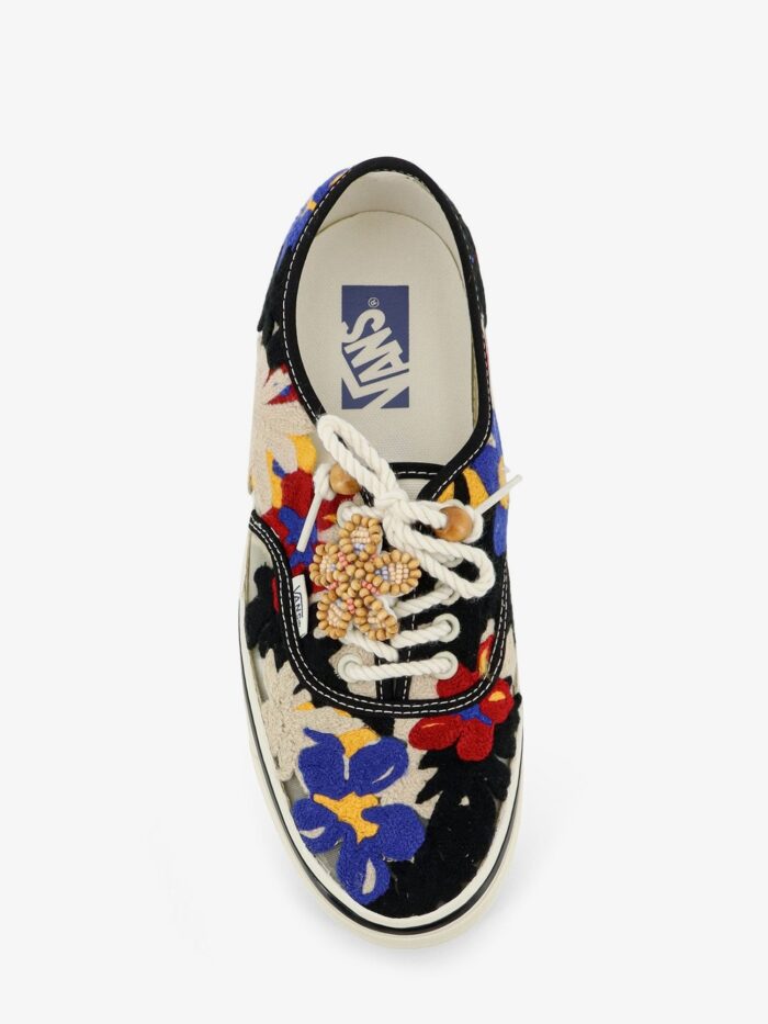 Vans Lx Authentic 44 Sneakers With Multicolor Macramé Floral Detail