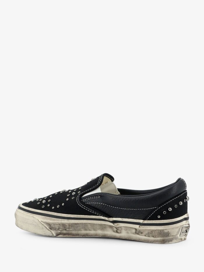 Vans Lx Classic Slip On 98 Canvas And Leather Sneakers With All-over Metal Beads