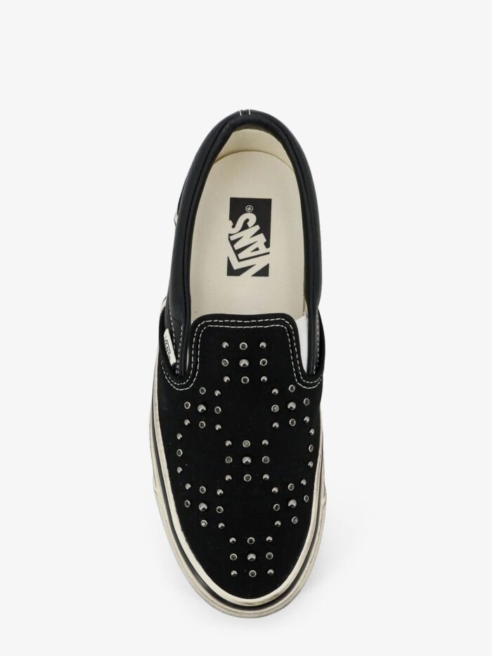 Vans Lx Classic Slip On 98 Canvas And Leather Sneakers With All-over Metal Beads