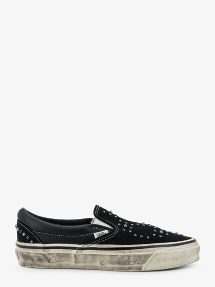 Vans Lx Classic Slip On 98 Canvas And Leather Sneakers With All-over Metal Beads