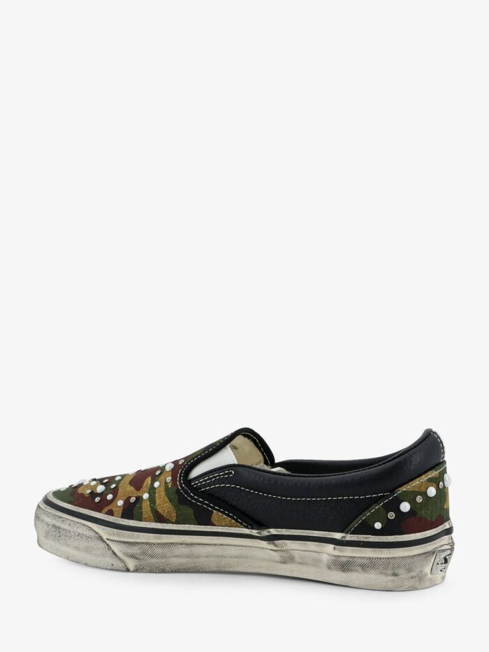 Vans LX Classic Slip-On 98 Canvas And Leather Sneakers With All-over Metal Beads