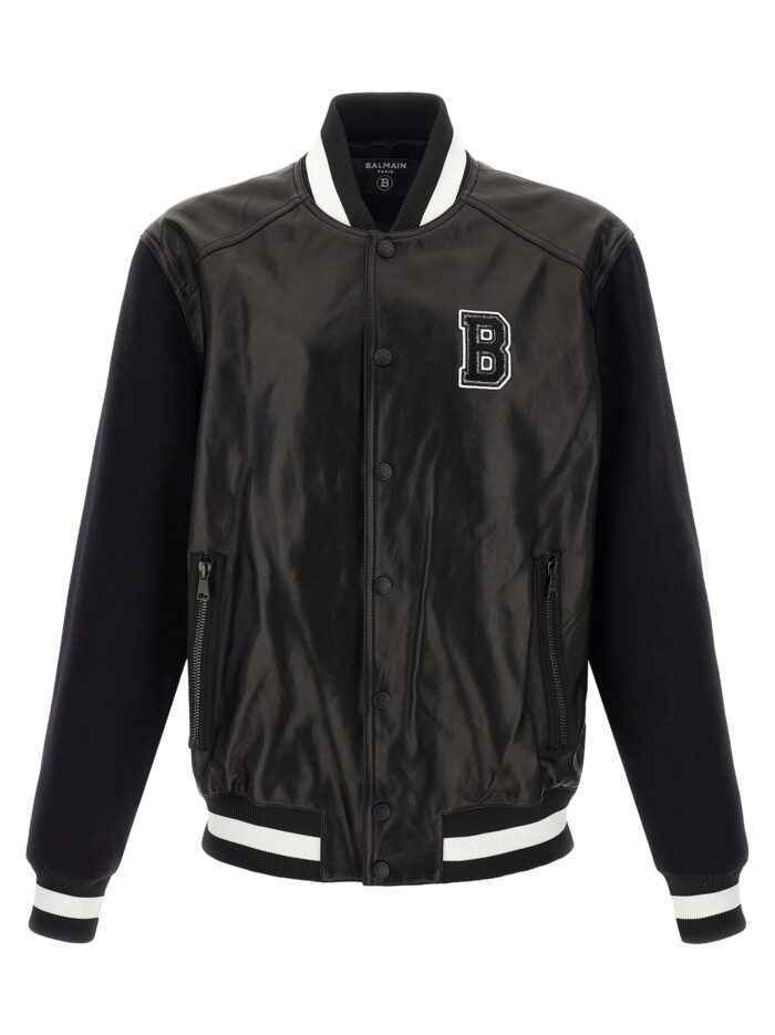 balmain 'varsity' bomber jacket Balmain 'Varsity' Bomber Jacket