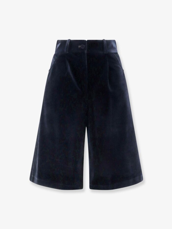 Actualee Velvet Bermuda Shorts