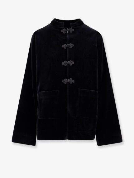 ROHE Velvet Blazer With Pankou Closure