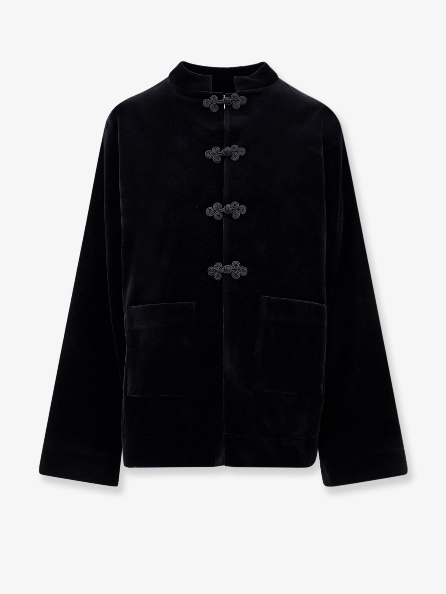 ROHE Velvet Blazer With Pankou Closure