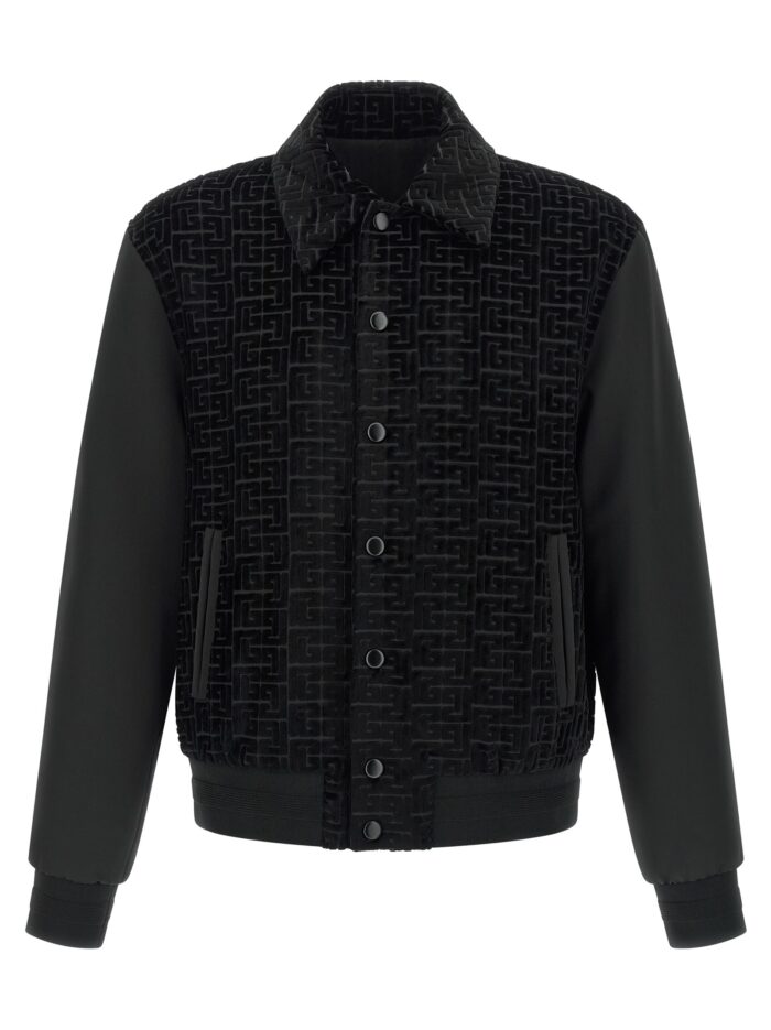 balmain velvet bomber jacket Balmain Velvet Bomber Jacket
