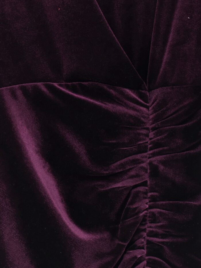 Actualee Velvet Dress With Drapery