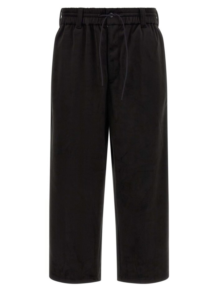 y 3 velvet effect joggers Y-3 Velvet Effect Joggers