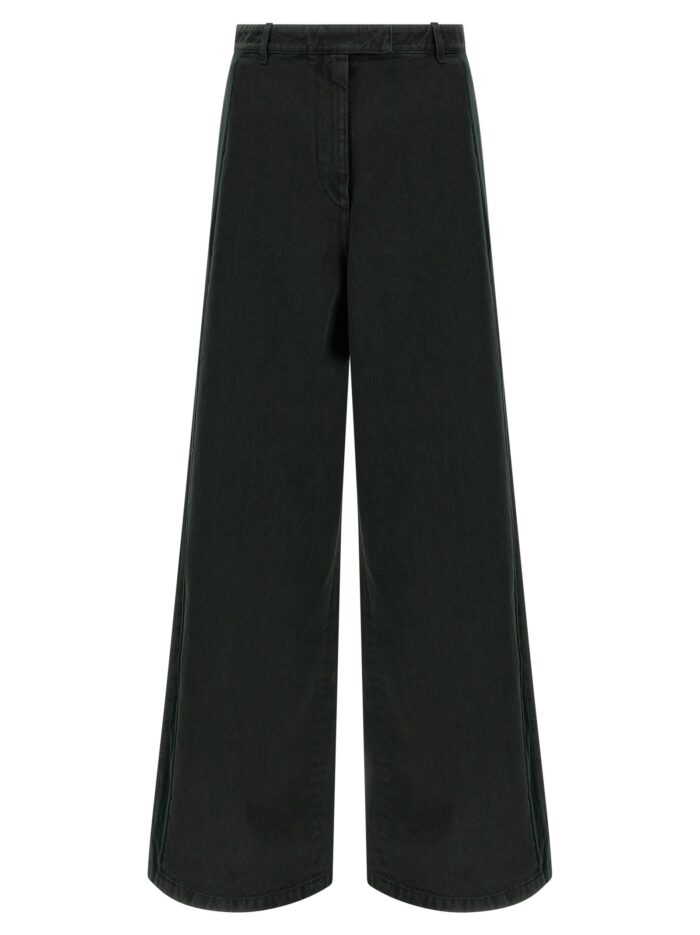 dries van noten velvet insert jeans Dries Van Noten Velvet Insert Jeans