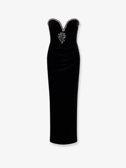 SELF PORTRAIT Velvet Long Dress