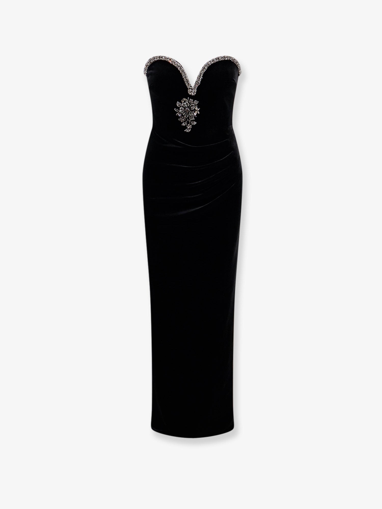 SELF PORTRAIT Velvet Long Dress
