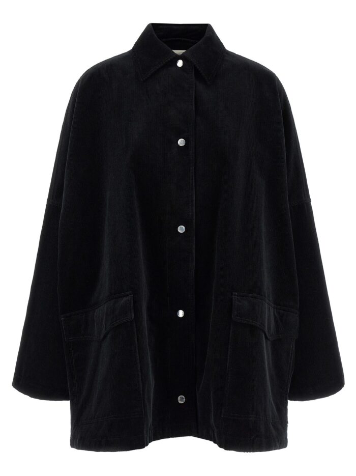 toteme velvet overshirt TOTEME Velvet Overshirt