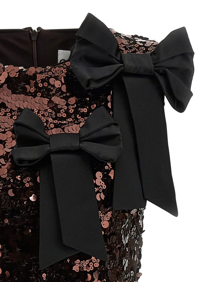 GANNI 'Velvet Sequins Straight Midi' Dress
