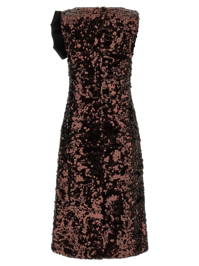 GANNI 'Velvet Sequins Straight Midi' Dress